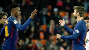 Yerry mina is the first son and child out of two children born of the union between josé eulises mina and marianela gonzález. Copa Del Rey Valencia 0 2 Barcelona Yerry Mina Makes His Barcelona Debut Marca In English