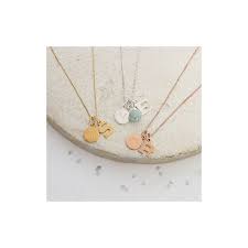 Personalised sterling silver crab cancer zodiac necklace. Zodiac Necklace With Birthstone Personalised Star Sign Jewellery