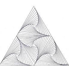 Pen architectural triangular ruler set with 12 inch triangular scale, 11 inch 30/60 and 8 inch 45/90 triangles. Spirograph Triangle Geometry Art Geometric Art Geometric Design Art