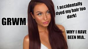Bleed the color out if your first response is to wash your hair once you find out your hair dye came out too dark, you'd be correct! Grwm I Accidentally Dyed My Hair Too Dark Took A Break From Social Media Youtube