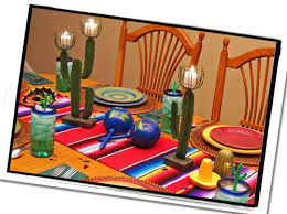 Mexican themed dinner party decorations. Mexican Centerpiece Dinner Party Decorations