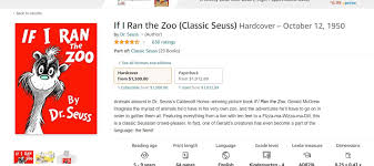 But young gerald imagines what he would do if he ran the zoo. Dr Seuss Book Price Skyrockets From 17 To 1 500 After Kids Stories Canceled For Racism