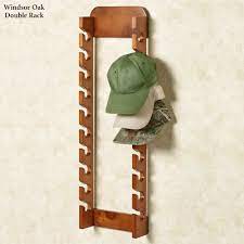 Wood Cap Display Wall Rack Holds Up To 30 Hats Cap Display Wall Racks Wall Display