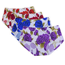 Shop from a wide range of ladies bra, panty, nightwear, activewear and swimwear cod shipping across india easy returns upto 50% off Buy Glamoras Women Nylon Elastane Mid Rise Ice Silk Seamless Floral Print Panties No Panty Lines Hipster Brief Underwear Free Size Pack Of 4 Red Blue Maroon Purple At Amazon In