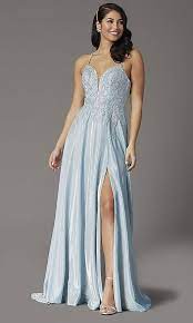 Long Glitter Knit V Neck Prom Dress With Corset Prom Dresses Formal Dresses Prom V Neck Prom Dresses