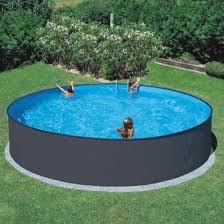 zwembad sark set antraciet rond 350 zwembaden sauna nl zwembad zwembaden ronde zwembaden