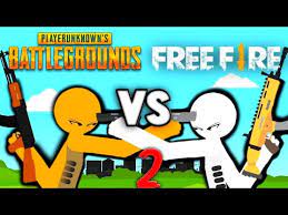 Bhai tum free fire or pubg ko ek sath brbaar nhi bta skte unme bahot difference hai ff 500mb n pubg 1600mb ab btao kon king hai. Pubg Vs Free Fire Stickman Animation Part 2 Youtube