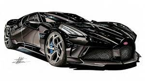 Bugatti la voiture noire coloring pages. Realistic Car Drawing Bugatti La Voiture Noire Time Lapse Youtube