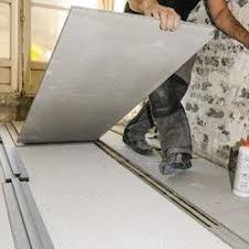 Rattraper Une Difference De Niveau Avec Une Chape Seche Poser Du Carrelage Plancher Chauffant Electrique Installation Douche