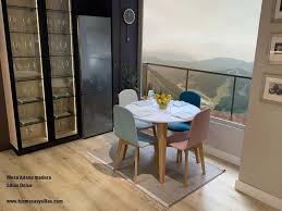 Comedor redondo nacional 4 sillas, con opcion a 6 sillas y mesa extensible color y tela a eleccion. Mesa Redonda Extensible Adana Diametro 80 90 100 110 Y 120 Cm Nordica