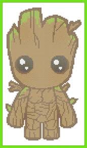 237 Bogo Free Superheroes Groot Marvel Comics Guardians Of The Galaxy Movie Cross Stitch Patter Marvel Cross Stitch Beaded Cross Stitch Cross Stitch Patterns