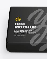 Matte Gift Box Mockup In Box Mockups On Yellow Images Object Mockups
