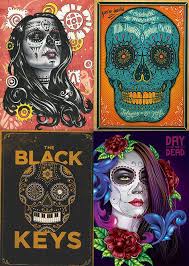 Incense, flowers, candles, clothes, and food are left out to lead the dead to the altar and their waiting families, who spend the night in the graveyard singing, playing music. 60 Beautiful Day Of The Dead Inspired Designs Artworks Mexican Art Childhood Art Mexican Art Tattoos