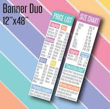 Printed Llr Banners 4 Llr Price List And Size Chart