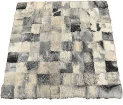 Festnight teppich outdoor teppiche rund geflochten für garten oder balkon handgefertigt jute weiß und natur 120 cm. Oko Lammfell Teppich Mix Grau 200 X 200 Cm Online Bestellen