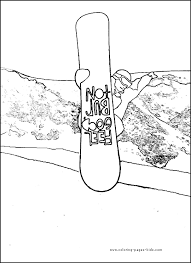 Cool Snowboarding Coloring Page Sports Coloring Pages Coloring Pages Cool Coloring Pages