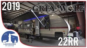Over 80% new & buy it now; 2019 Forest River Grey Wolf 22rr Toy Hauler For Sale Lakeshore Rv Youtube