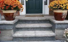 We show you how to stamp a concrete slab and concrete steps using integral color and color release. Pin On Steps