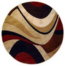 Get free shipping on qualified modern, round area rugs or buy online pick up in store today in the flooring department. Round Modern Multi Color Area Rug 5 3 Contemporary Area Rugs By Home Fashions Store Houzz