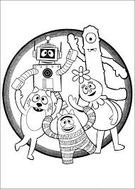 Let's color yo gabba gabba's coloring book. Colouring Yo Gabba Gabba 3