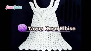 Tavus Kusu Cocuk Elbise Modeli Yapilisi Videolu Anlatimli Orguvakti Elbise Modelleri Elbise Kapusonlu