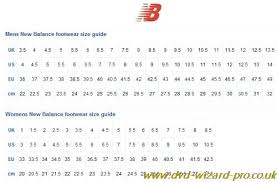 nb shoes size chart cw x new balance shoe compared to nike