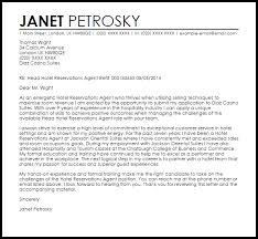 This letter is not about you. Hotel Reservations Agent Cover Letter Sample Cover Letter Templates Examples