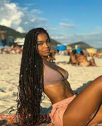 Pin By Kasy Augustin On Black Couples Black Girl Beach Dark Skin Women Hair Styles