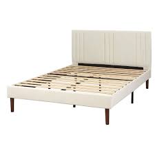 The angelo:home chelsea park full solid wood panel bed features all solid wood construction using sengon tekik, a fast growing javanese hardwood. Queen Sven Upholstered Platform Bed Cream Angelo Home Target