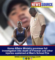 NEWS Source: Minister of Home Affairs, Robeson Benn, visited the family of  late Fireman, Voshaun Manbodh this morning and offered them the assurance  that his death will be fully investigated. The 27-year-old