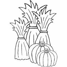 Keep your kids busy doing something fun and creative by printing out free coloring pages. Cornstalks And Pumpkins Coloring Page