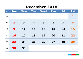 Download this free vector about welcome landing page template with landscape, and discover more than 12 million professional graphic resources on freepik. December 2018 Calendar With Week Numbers Printable 1 Month Calendar