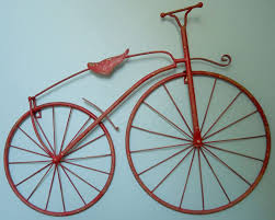 Check spelling or type a new query. 25 Iron Antique Style Bicycle Wall Art Bike Wall Decor New Worn Red Color Home Kitchen Decorative Accessories