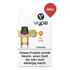 Vuse epod prefilled pod cartridges cartridges contine 1.9ml of nicotine salt . Vuse Vorm Vype
