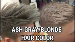 If you have curly, coiled, or kinky hair, you can achieve some unique styles that you don't often see with grey hair. Ash Gray Blonde Hair Color For Men Step By Step Procedure How To Achieve Hair Color Youtube