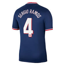 Sergio ramos posa com a camisa do psg; Psg X Jordan Heim Stadion Trikot 2021 22 Mit Pokal Aufdruck Sergio Ramos 4