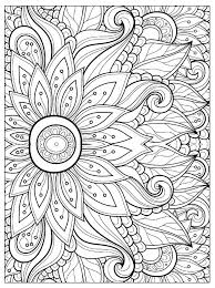 Free coloring pages for adults to print and download. Anany2 Flower Coloring In