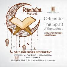Ada perancangan untuk sesi berbuka puasa bersama keluarga atau sahabat handai? Celebrate Your Ramadan In Imperial Heritage Heritage Imperial Ramadan