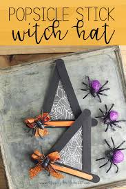 Best farmhouse paint colors pinterest preschool halloween craft. Witch Hat Popsicle Stick Halloween Craft Hunny I M Home Diy