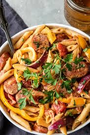 Add about a half teaspoon of salt, taste, and add more if needed. Creamy Cajun Pasta With Sausage Peppers Mom S Dinner