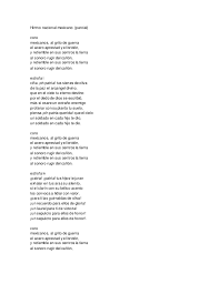 Versión corta del himno nacional mexicano (versión escolar) letra: Himno Corto