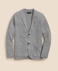 Sweater Blazer In Linen-Cotton Blend