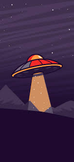 Minimalist Iphone Wallpaper Hd Alien Ship Wallpaperize Phone Wallpapers Funny big eyes alien illustration.