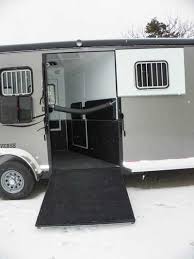 3 7k axles, aluminum floor, 2 center gates with doors in them, end gate with slider, left front escape door. How To Properly Use Horse Trailer Rubber Mats