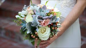 Using succulents is a beautiful way to bring natural elements into the look and feel of your wedding day. Creating My First Wedding Bouquet Youtube