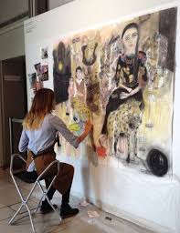 Freya Working My Art Studio Art Studio Space Artist Art