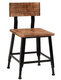 Industrial Wood Metal Chair In 2020 Metal And Wood Chairs Wood Chair Design Wood Chair