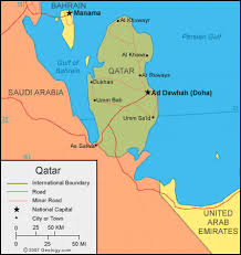 Qatar map and doha city map. Qatar Map And Satellite Image