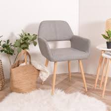 Ce songmics à un dossier en maille respirant pour le dos et permet contrairement à la majorité des fauteuils de bureau de pouvoir monter un peu plus haut à 54,5 cm du. Furnish1 Fauteuil Chaise Tissu Gris Pieds Metal Effet Bois Style Scandinave Salle A Manger Bureau Salon Fauteuil Salle A Manger Idee Chambre Chaises Salon