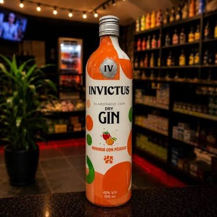 Gin Invictus Morango cm Pêssego